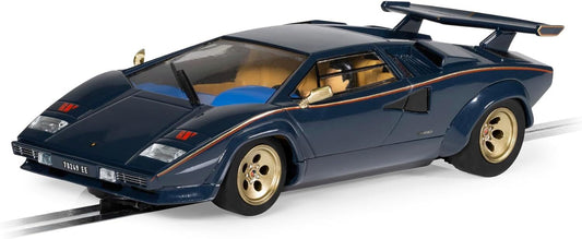 Scalextric Lamborghini Countach - Walter Wolf - Blue And Gold Car