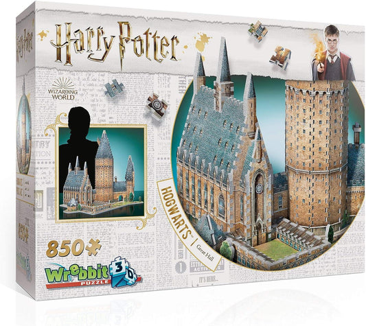 Wrebbit 3D Harry Potter Hogwarts Great Hall Jigsaw Puzzle - 850 Pieces