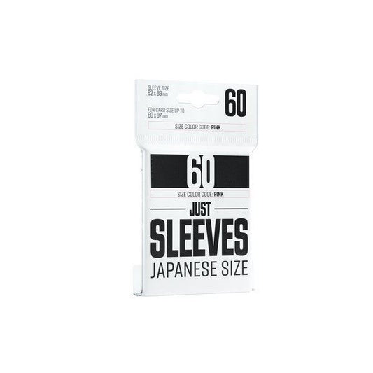 Gamegenic Just Sleeves: Japanese Size Black 60 Sleeves