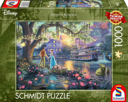 Thomas Kinkade: Disney The Princess and the Frog 1000 Piece Jigsaw Puzzle