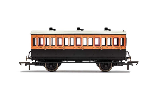 Hornby LSWR, 4 Wheel Coach, 3rd Class, 302 - Era 2