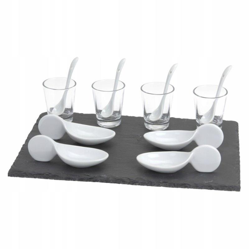 Appetizer Party Starter Set with Slate Serving Board