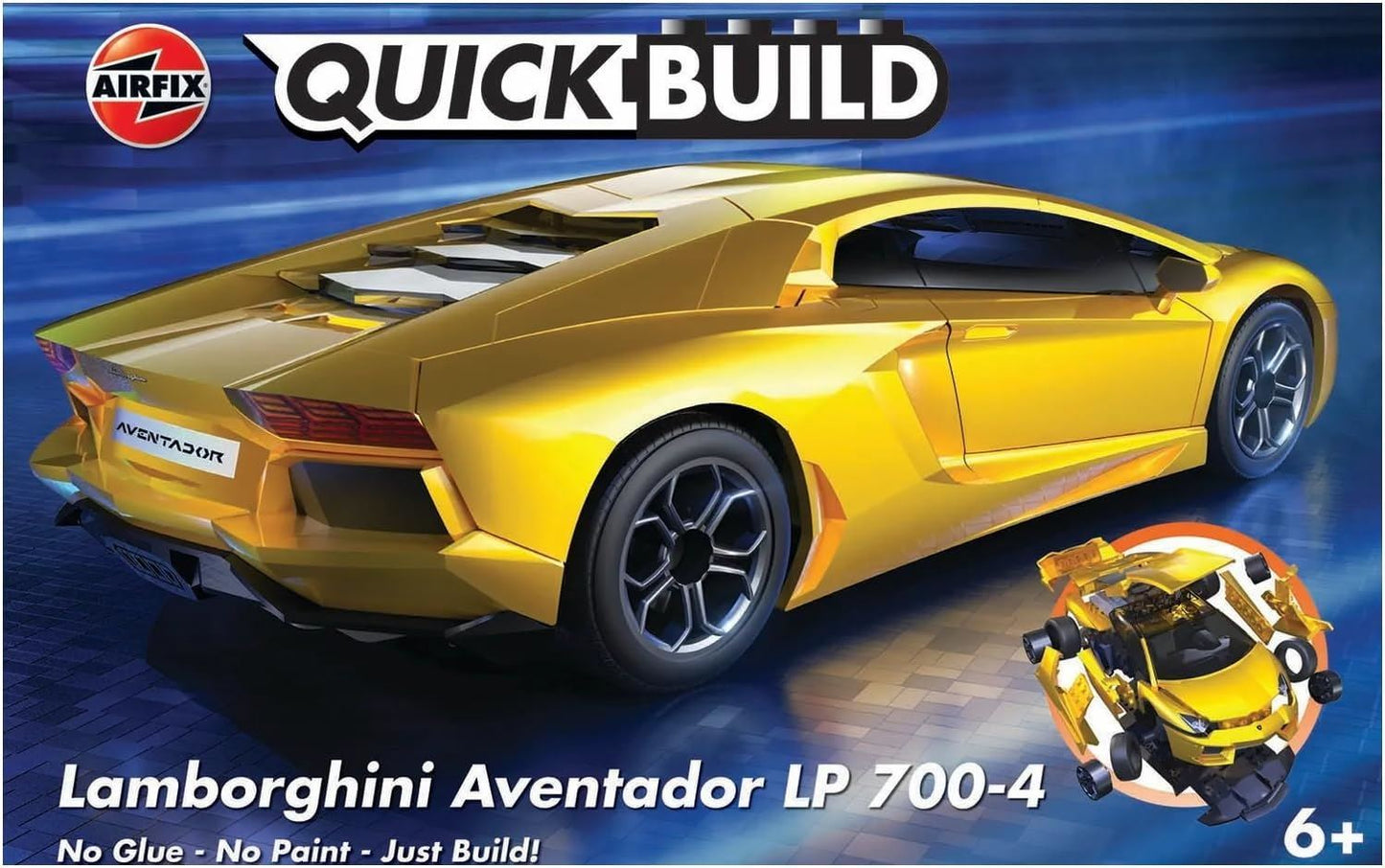 Airfix QUICKBUILD Lamborghini Aventador - Yellow Model Kit