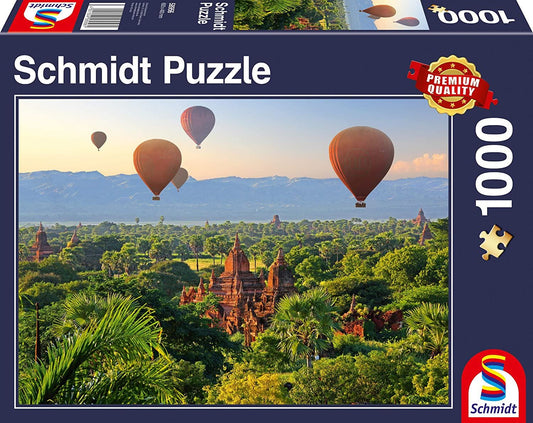 Schmidt Hot Air Balloons Myanmar Jigsaw Puzzle - 1000 Pieces