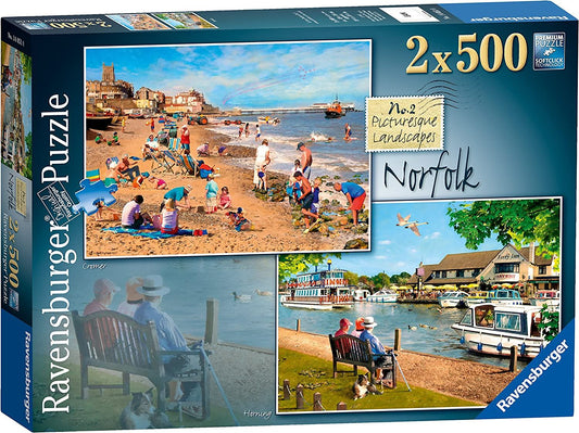 Picturesque Norfolk & Horning  Jigsaw Puzzle - 2x 500 Pieces