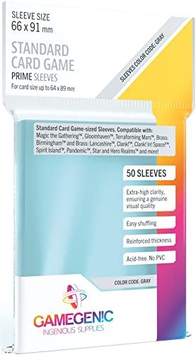 Gamegenic Prime Standard Card Game 66 x 91 mm - 50 Sleeves