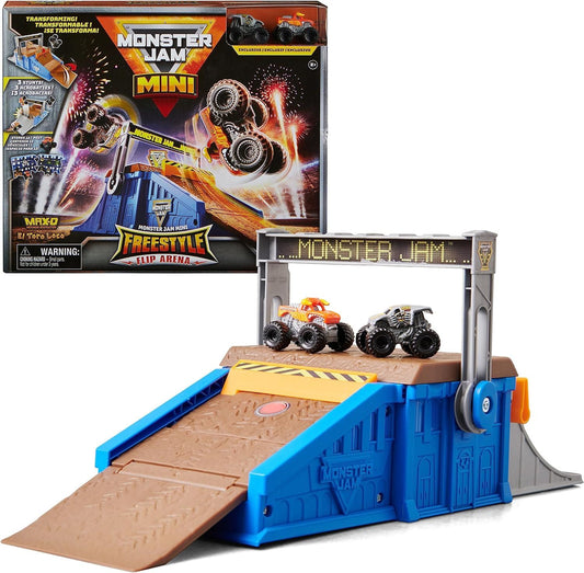 Monster Jam Mini Freestyle Flip Arena Playset