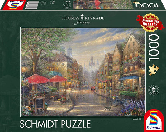 Schmidt  Thomas Kinkade: Cafe in Munich Jigsaw Puzzle - 1000 Pieces