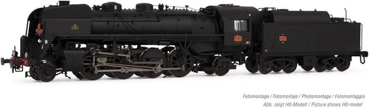 Arnold SNCF 141R 1173 steam Locomotive Mistral Boxpok Wheels Black Big Fuel Tender
