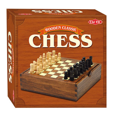 Chess - Wooden Classic Game - Travel Size Board Game