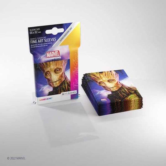 Gamegenic Marvel Champions Fine Art Sleeves Groot