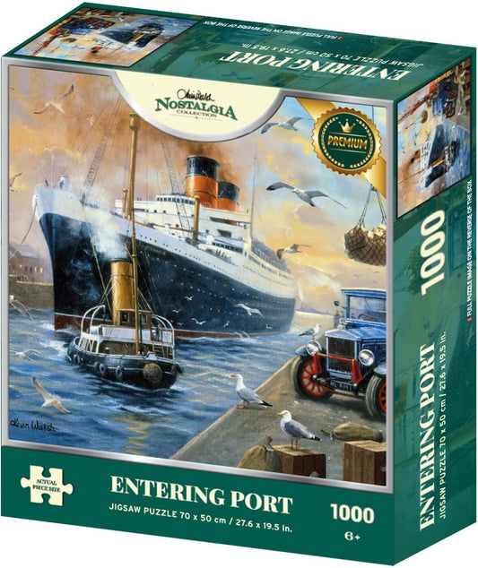 Kevin Walsh Nostalgia Collection Entering Port 1000 Piece Jigsaw Puzzle