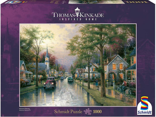Thomas Kinkade: Hometown Morning Jigsaw Puzzle - 1000 Pieces