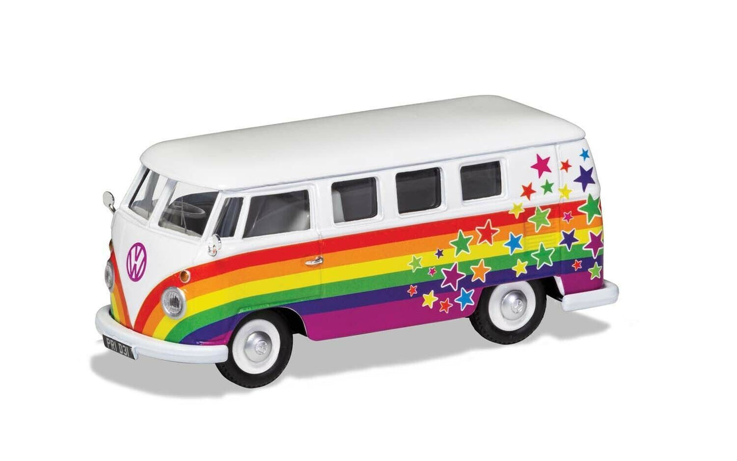 Peace Love and Wishes Volkswagen Campervan Corgi 1:43 Model Van