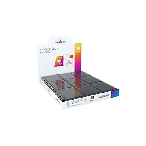 Gamegenic Sideloading 18-Pocket Pages - 50 Sheets Included - Black