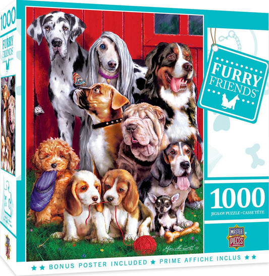Masterpieces Puzzle Furry Friends Sitting Pretty Puzzle 1000 piece jigsaw puzzle