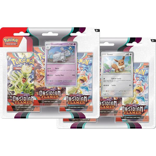 Pokemon TCG: Scarlet & Violet 3 Obsidian Flames  3-Pack Booster - 1 At Random	