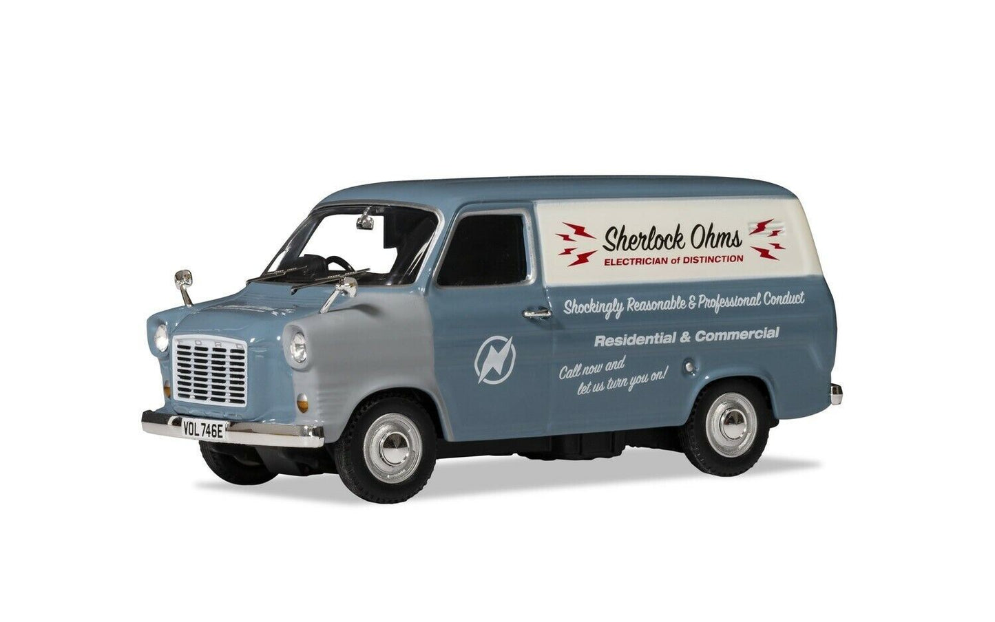 Corgi Ford Transit Sherlock Ohms Electrician Diecast Model
