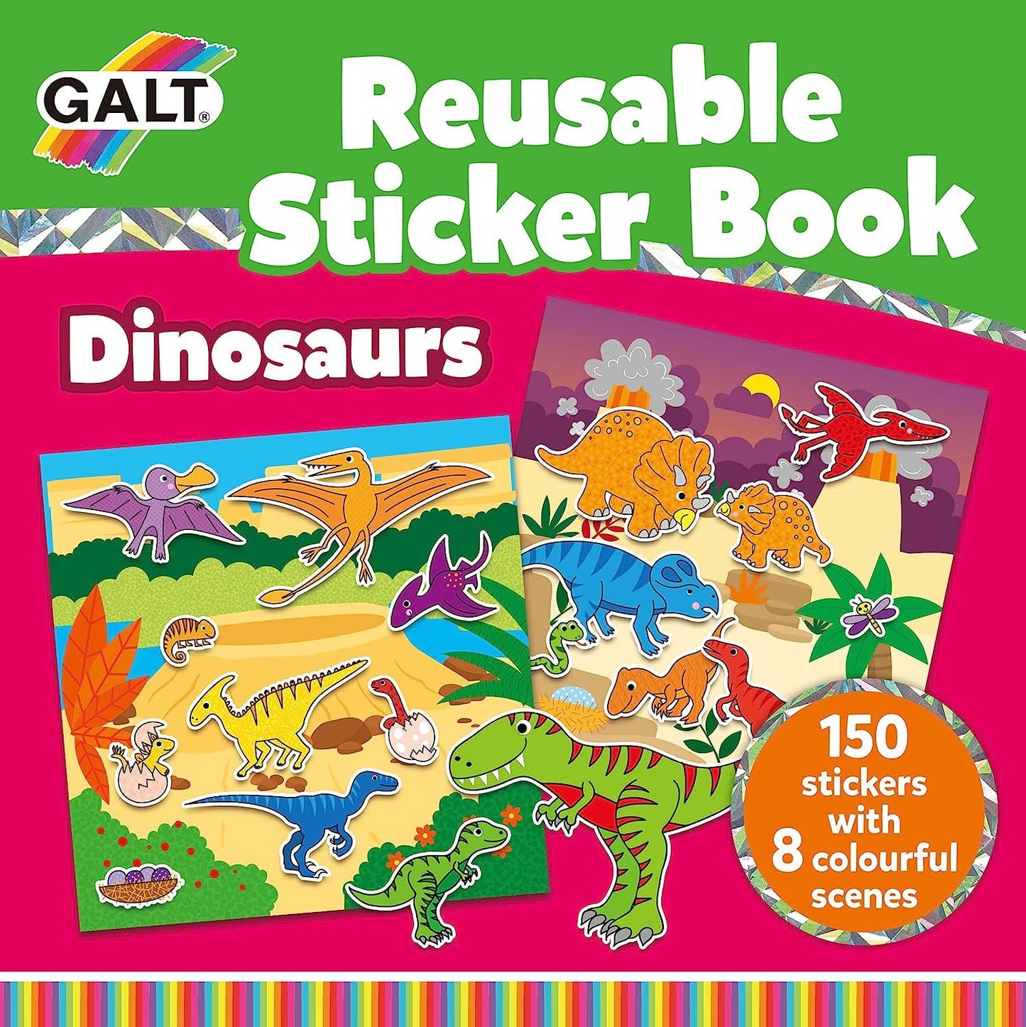 Galt Toys - Dinosaurs Reusable Sticker Book