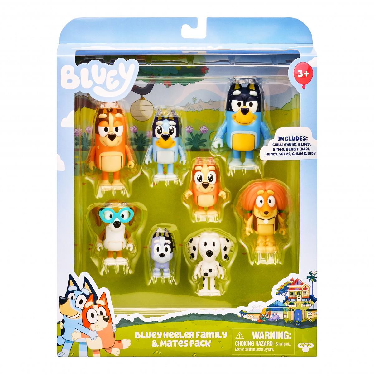 Bluey Family and Friends 8 Figure Pack