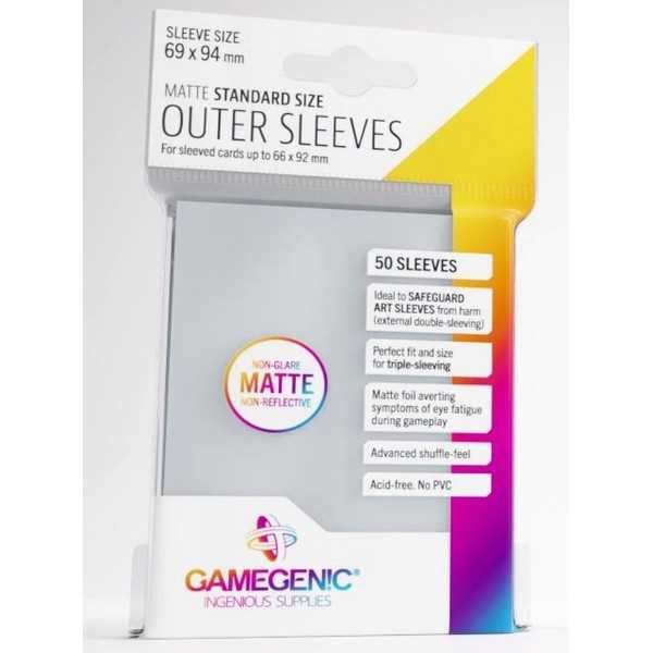 Gamegenic Outer Sleeves 50 Matte Standard Size