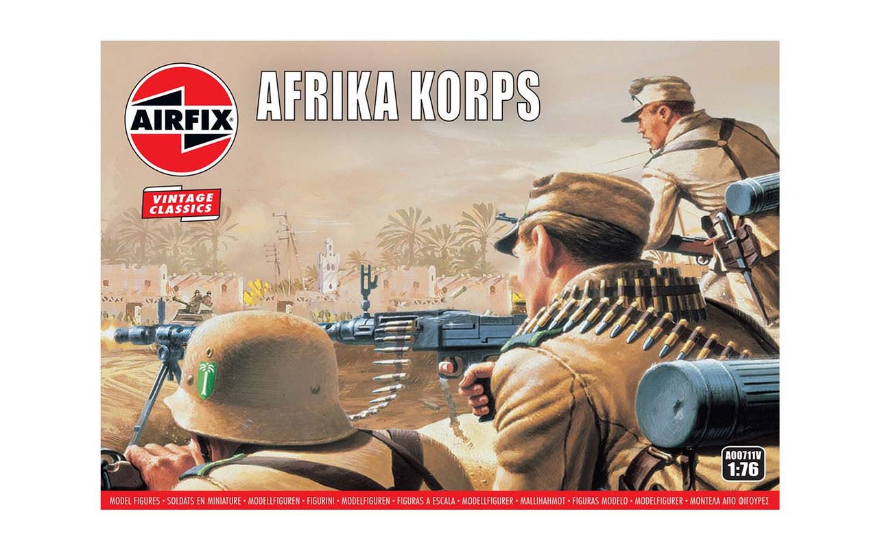 WWII Afrika Corps 1:76 Air Fix Figures
