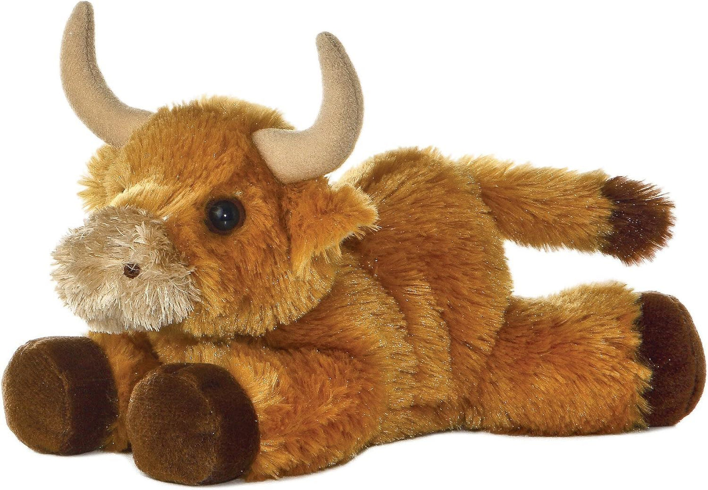 Aurora Mini Flopsies Mac Bull 8 Inch Soft Toy