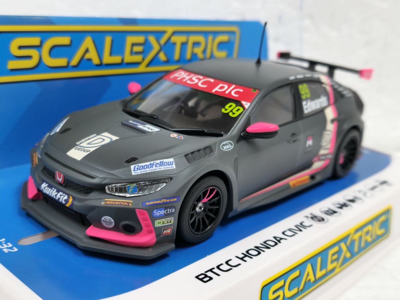 Scalextric Honda Civic Type R BTCC 2021 Jade Edwards Slot Car