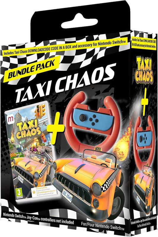 Taxi Chaos Racing Bundle (Code In A Box) Nintendo Switch Game