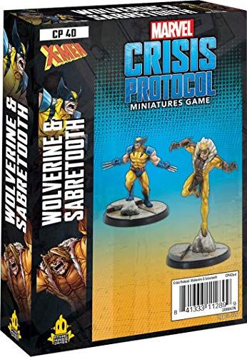 Marvel Crisis Protocol Miniatures Game - Wolverine and Sabertooth