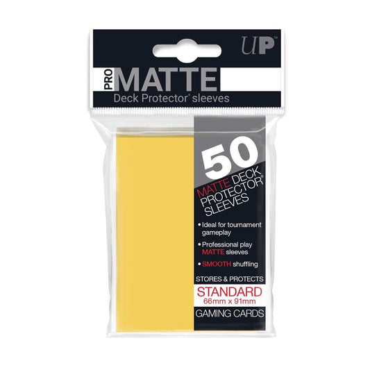 Ultra Pro Matte 50 Deck Protectors - Yellow