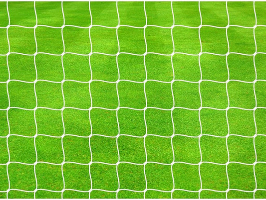 Precision Pro Football Goal Nets 4mm Braided (Pair) 24' x 8' White	