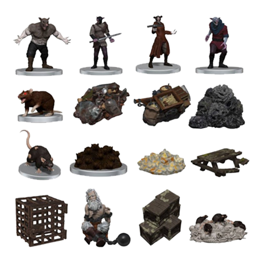 D&D Icons of the Realms Miniatures Adventure in a Box - Wererat Den