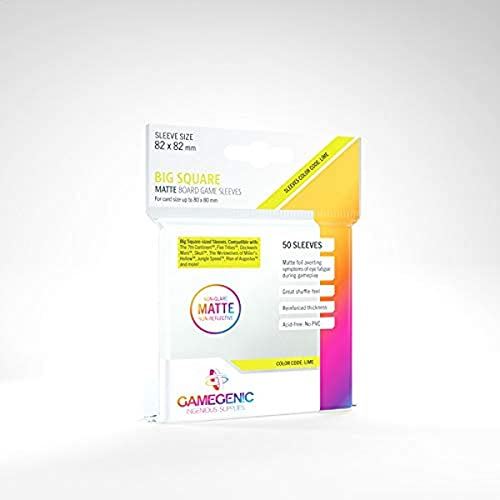 Gamegenic MATTE Big Square - Sized 82 x 82 mm - 50 Sleeves