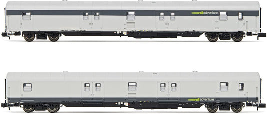 Arnold RADVE 2-unit Pack 4-axle RADVE 2-unit pack 4-axle Coupler Coaches Ex Post Mrz Grey Livery