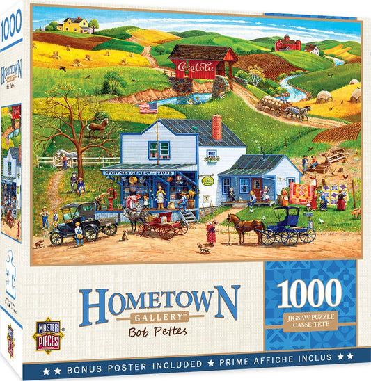 Masterpieces Puzzle Hometown Gallery McGiveny's Country Store Puzzle 1000 piece jigsaw puzzle