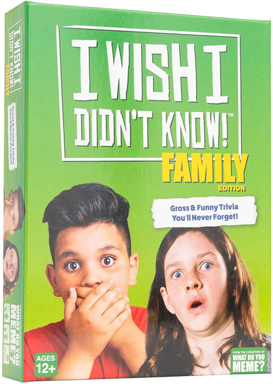 I Wish I Didn't Know! Family Edition Card Game