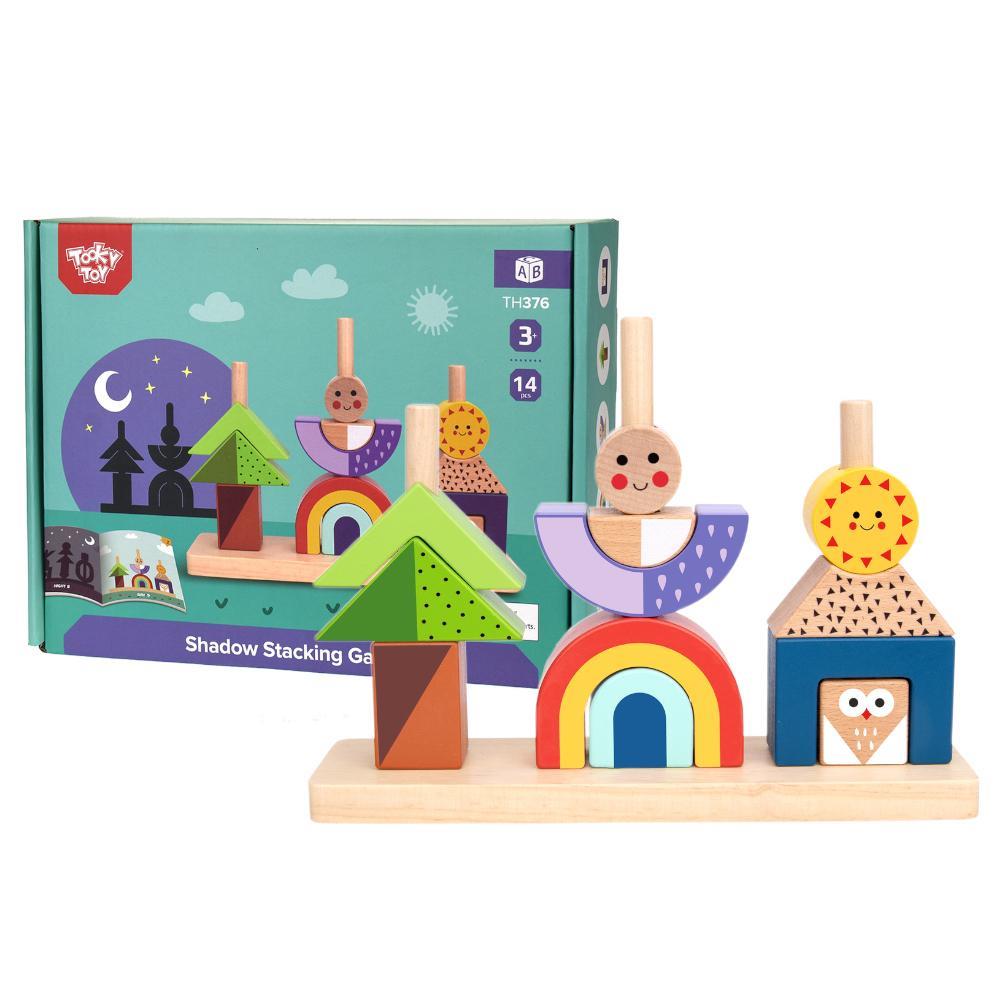 Tooky Toy Wooden Shadow Stacking Game