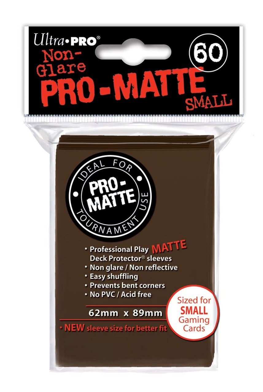Ultra Pro Matte Small Light Brown DPD 60 Sleeves	