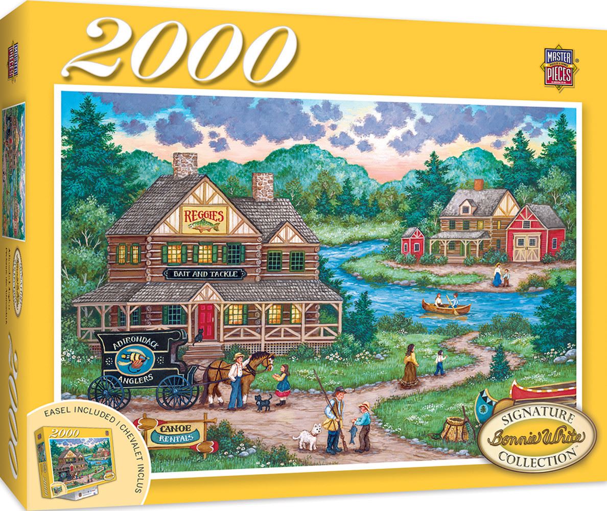 Masterpieces Puzzle Signature Collection Adirondack Anglers 2000 piece Jigsaw Puzzle