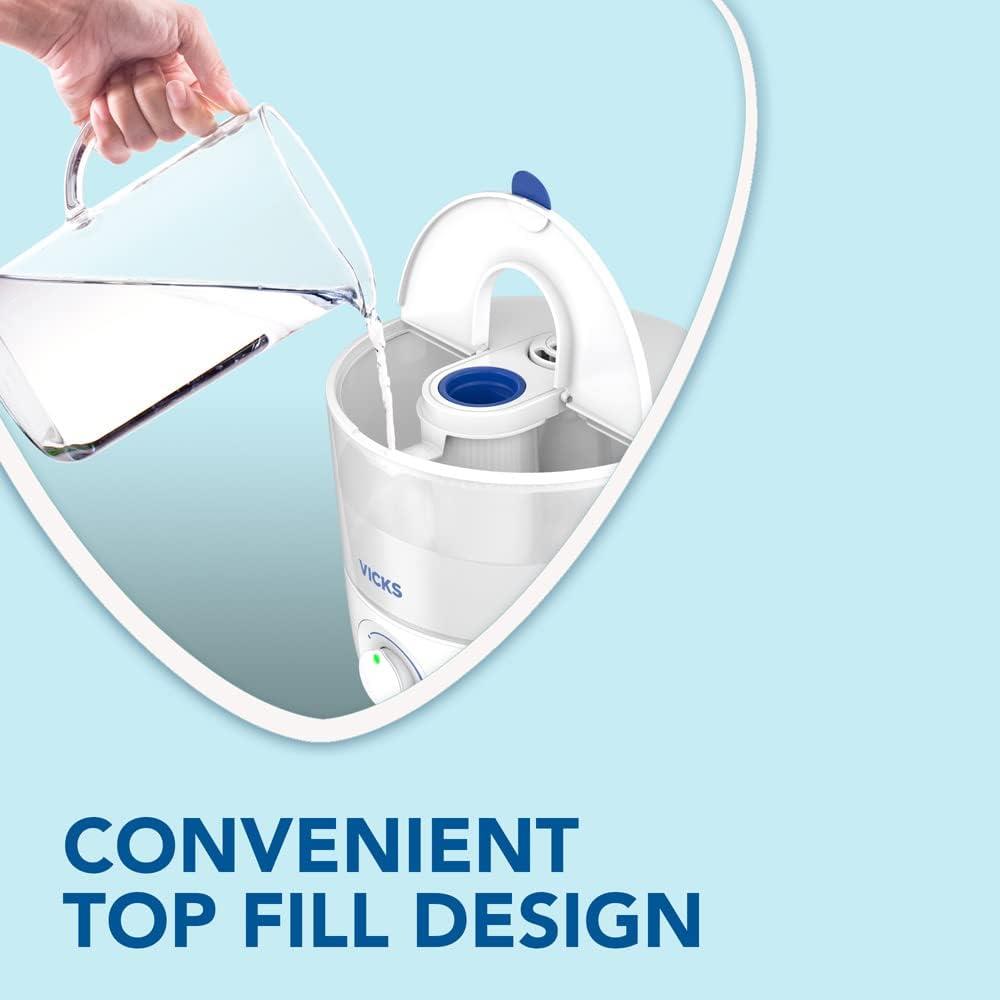 Vicks Top Fill Cool Mist Ultrasonic Humidifier VUL585
