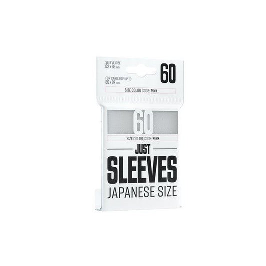Gamegenic Just Sleeves: Japanese Size White 60 Sleeves