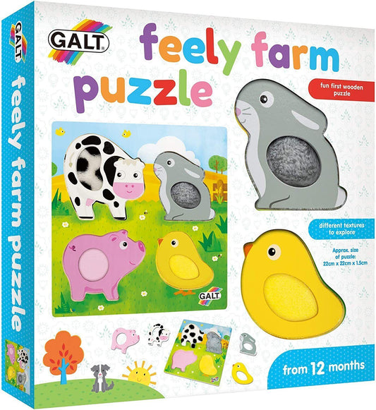 Galt Toys - Feely Farm Wooden Puzzle