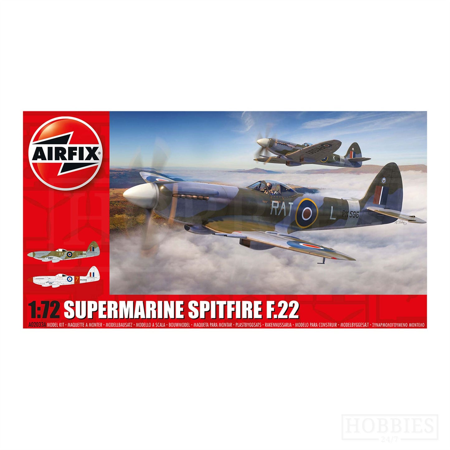 Airfix Supermarine Spitfire F.22 - 1:72 Model Kit