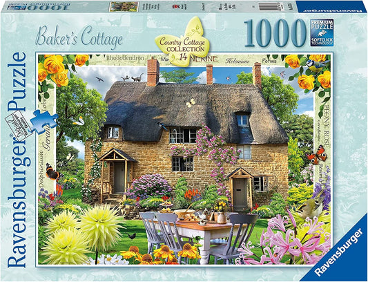 Country Cottage Collection Baker's Cottage Jigsaw Puzzle - 1000 Pieces