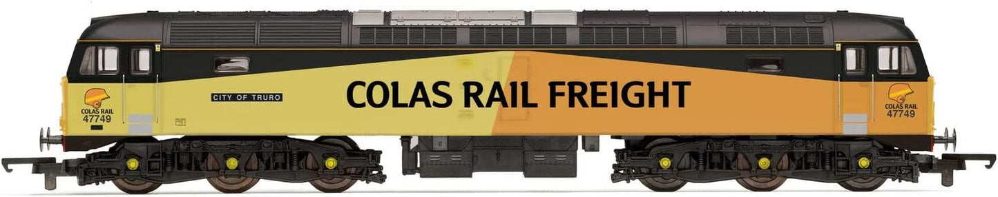 Hornby RailRoad Plus Colas Rail, Class 47, Co-Co, 47749 'City of Truro' - Era 11