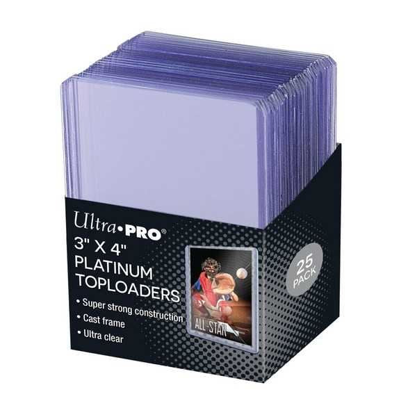 Ultra Pro Platinum Toploader Ultra Clear 3 Inch X 4 Inch - 25 Pack