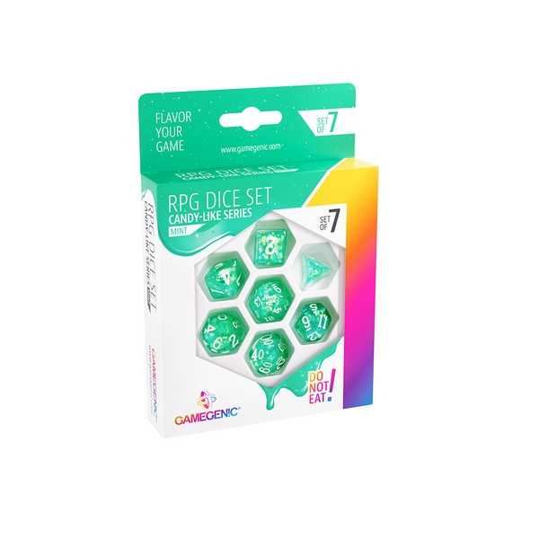 Gamegenic Candy-like Series - Mint - 7 RPG Dice Set Green