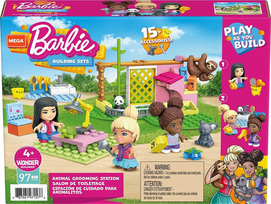 Mega Construx Barbie Animal Grooming Station Playset