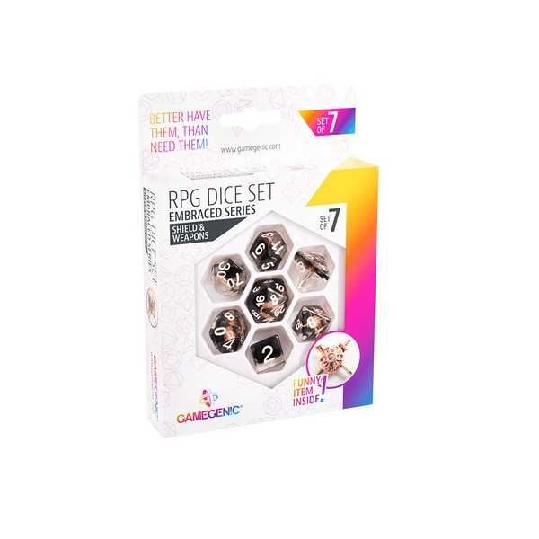 Gamegenic Embraced Series - Shield & Weapons - RPG 7 Dice Set
